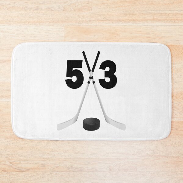 Item preview, Hockey number 53 - fifty three with sticks and disc designed and sold by AllShirts21.