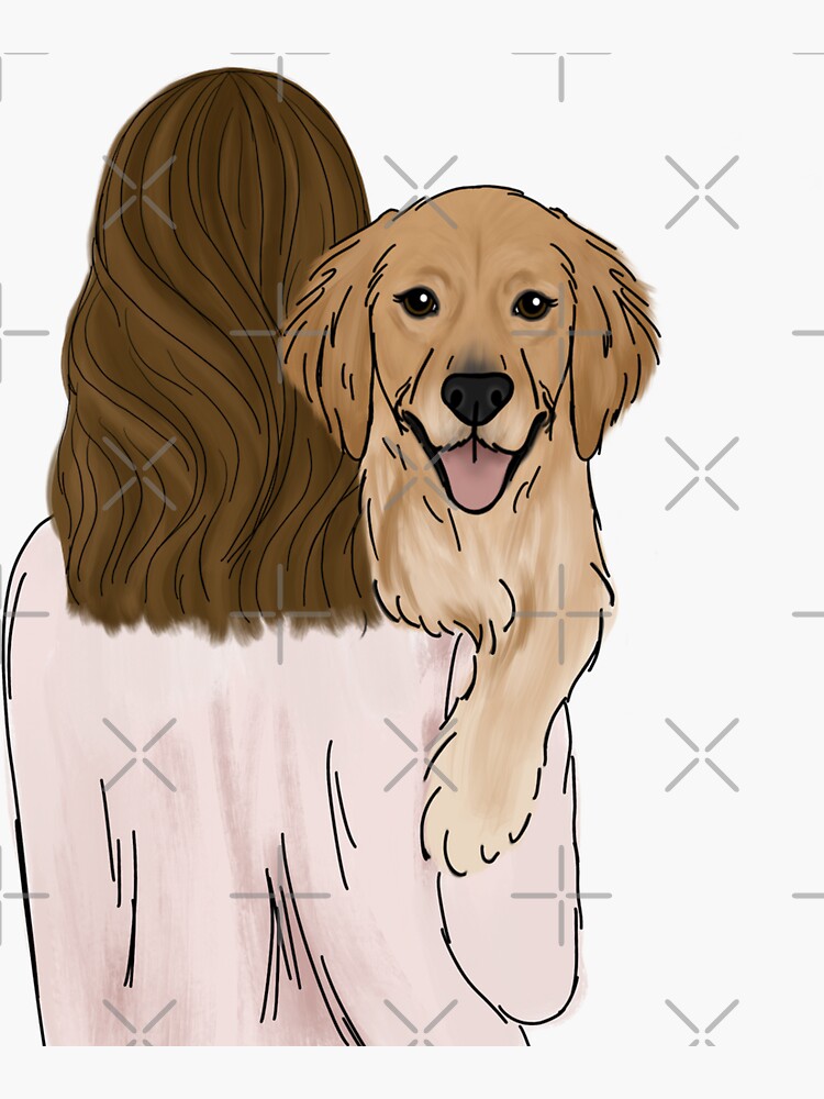 Thumbnail 3 of 3, Sticker, Golden Retriever Dog Mom designed and sold by ktscanvases.