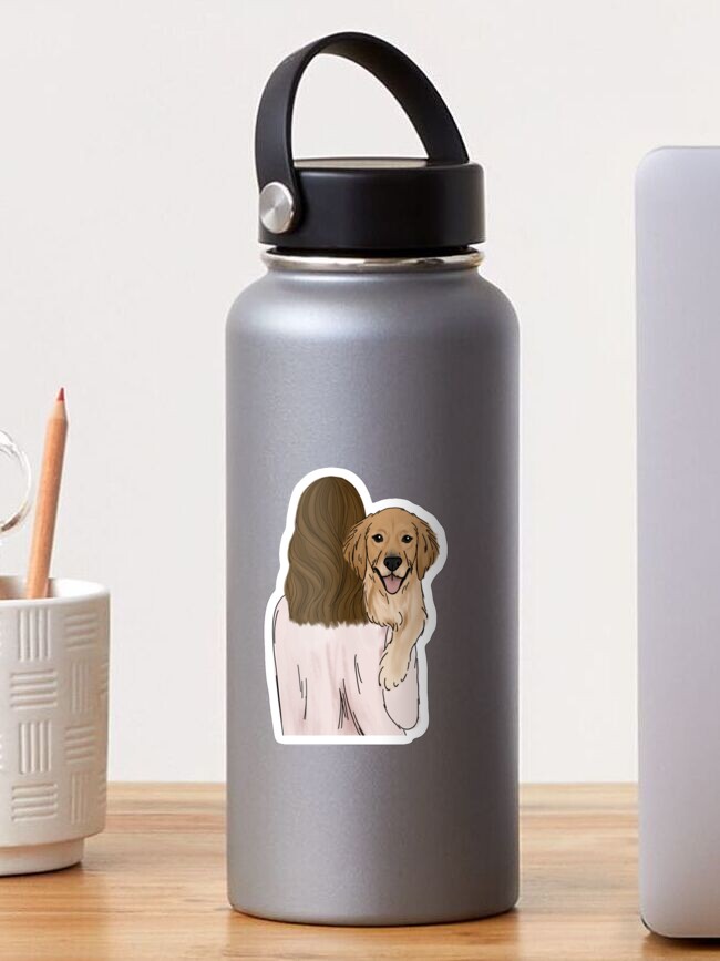 Thumbnail 1 of 3, Sticker, Golden Retriever Dog Mom designed and sold by ktscanvases.
