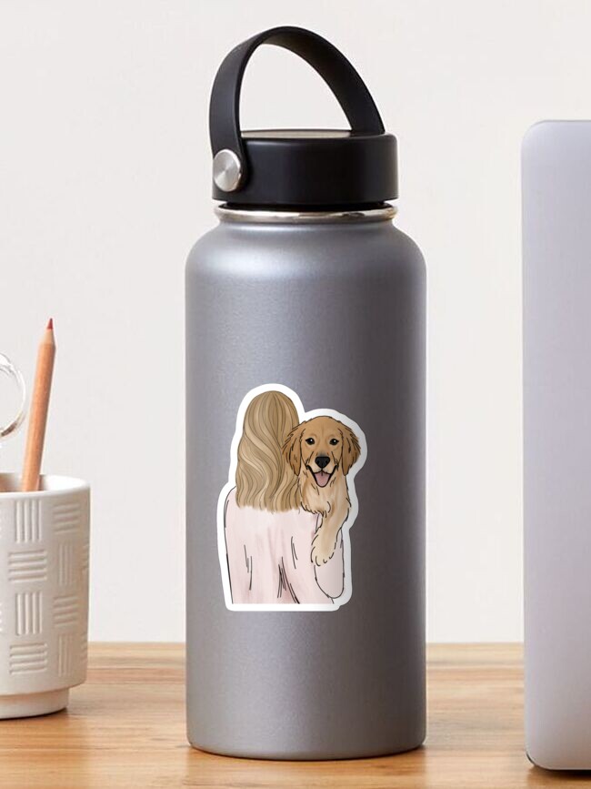 Thumbnail 1 of 3, Sticker, Golden Retriever Dog Mom designed and sold by ktscanvases.