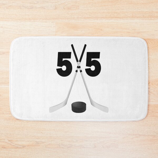 Item preview, Hockey number 55 - fifty five with sticks and disc designed and sold by AllShirts21.
