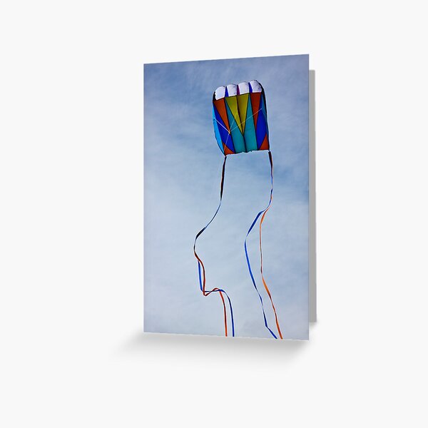 Colourful Kite Tails Greeting Card