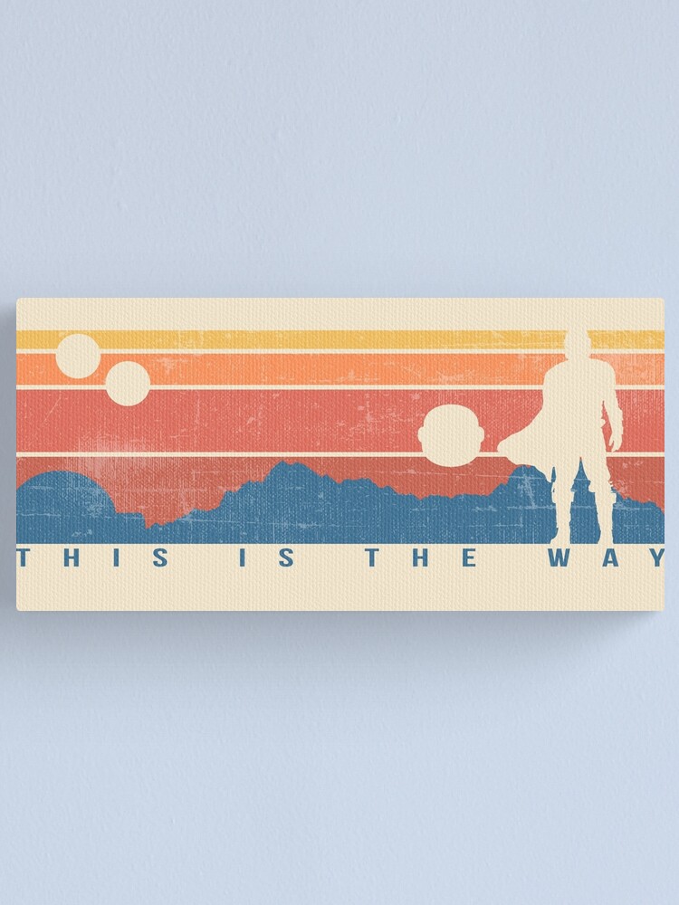 Alternate view of This is the Way Retro Canvas Print
