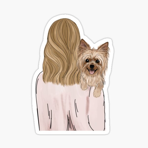 Yorkie Dog Mom Sticker