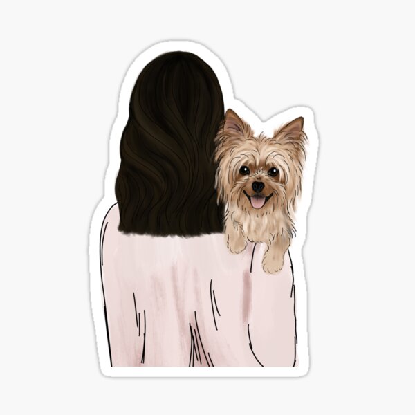 Yorkie Dog Mom Sticker