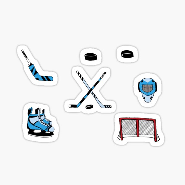 ICE HOCKEY Skates Stick Uniform Helmet Goal Jolee's Stickers
