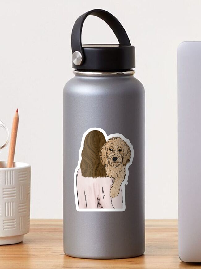 Thumbnail 1 of 3, Sticker, Goldendoodle Dog Mom designed and sold by ktscanvases.