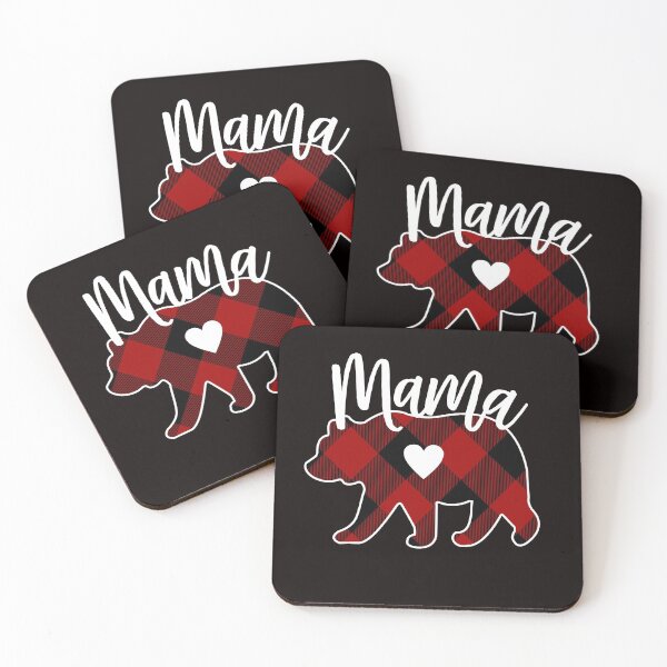 Item preview, Mama Bear Buffalo Plaid Design designed and sold by Tetete.