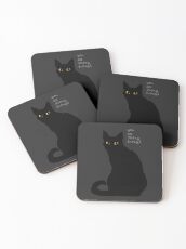 "Strong Enough" Cat Coasters