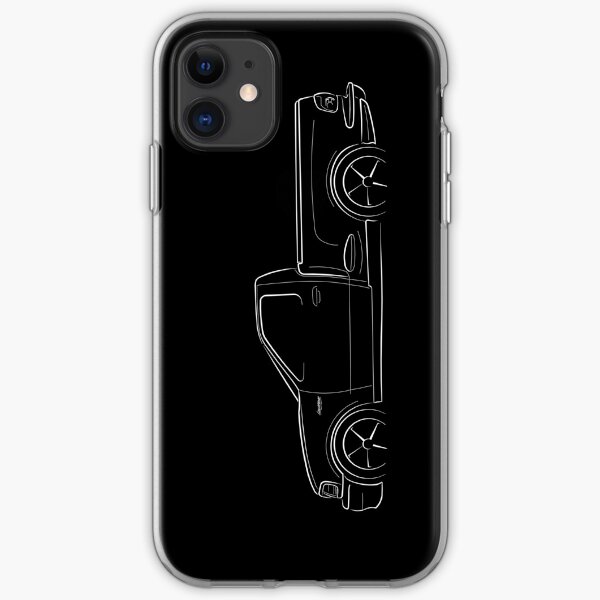 2000 Ford F150 SVT Lightning - profile stencil, white iPhone Soft Case