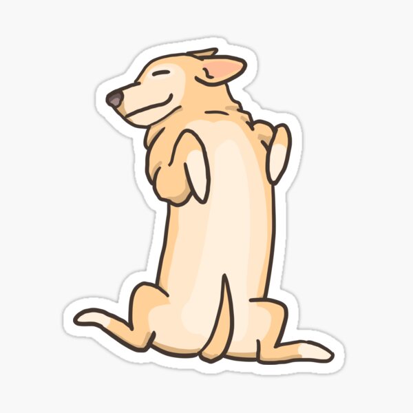 "Belly Rub" Sticker for Sale by LogDogInk Redbubble