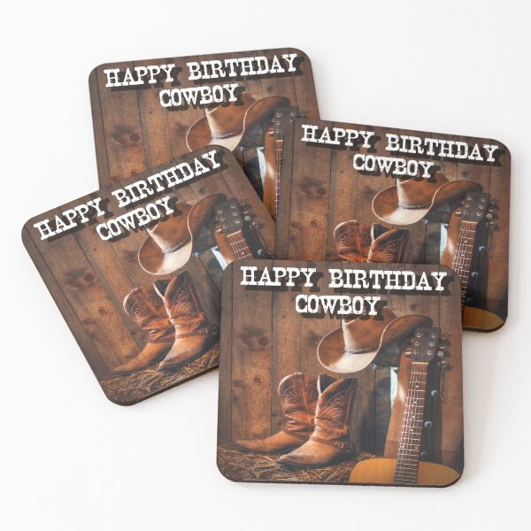 Item preview, Happy Birthday Cowboy designed and sold by Johnny Furlotte.