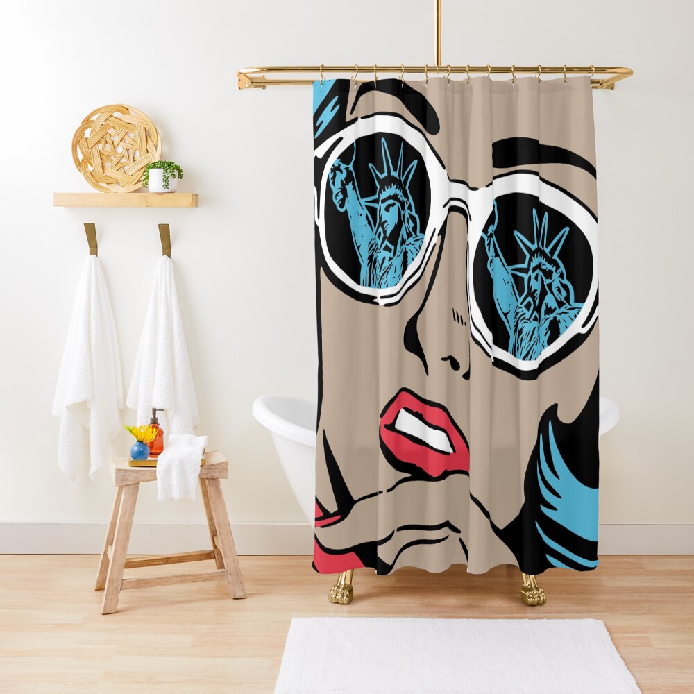 Statue of Liberty Reflections Shower Curtain