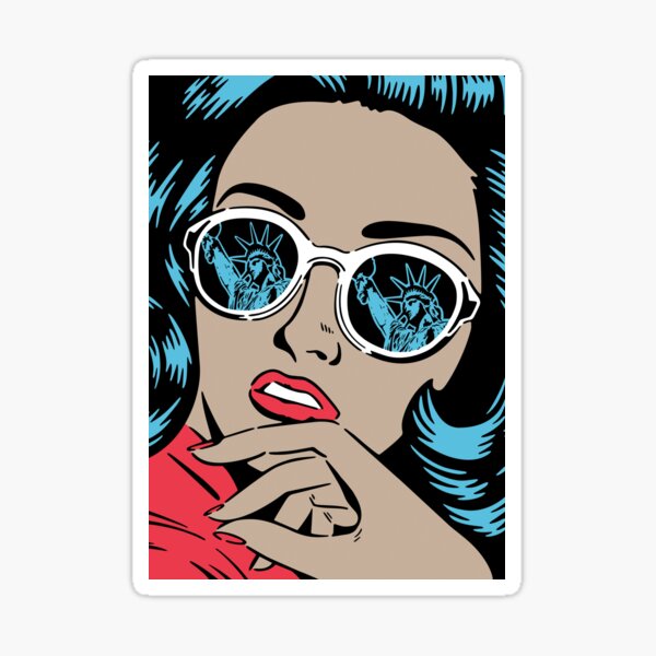 Statue of Liberty Reflections Sticker