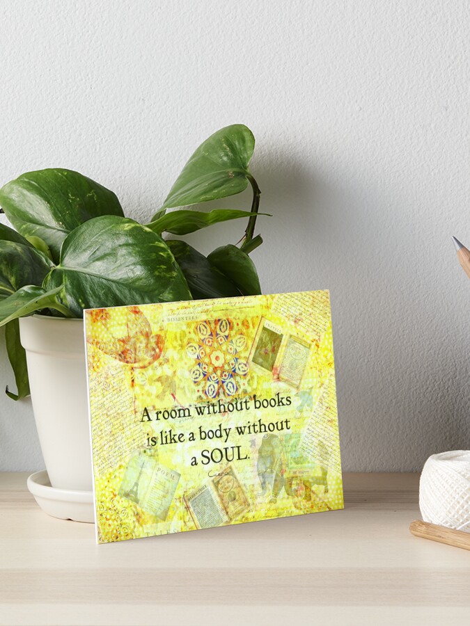 Impression Rigide Livre Livres De Lecture Citation Cicero Par Goldenslipper Redbubble