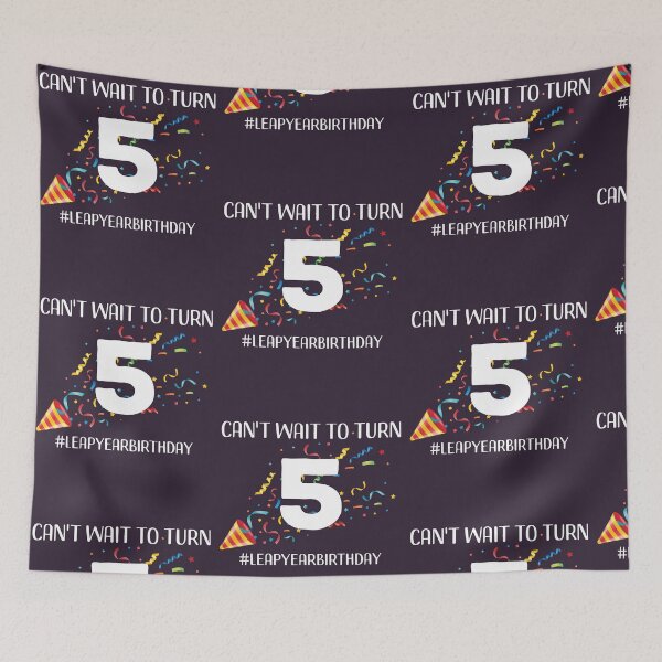 Item preview, Funny Leap Year 20th Birthday Leapling Can't Wait to Turn 5 product designed and sold by doodabobs.
