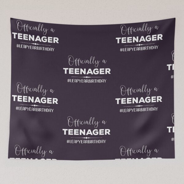 Item preview, Funny Leap Year Birthday Officially a Teenager design designed and sold by doodabobs.