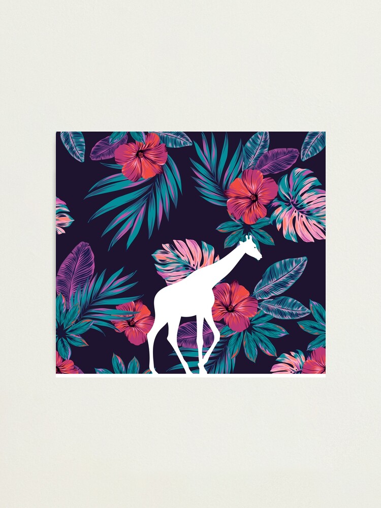 Alternate view of Giraffe Chintz Photographic Print
