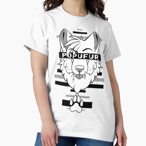 POPUFUR -grey- Classic T-Shirt