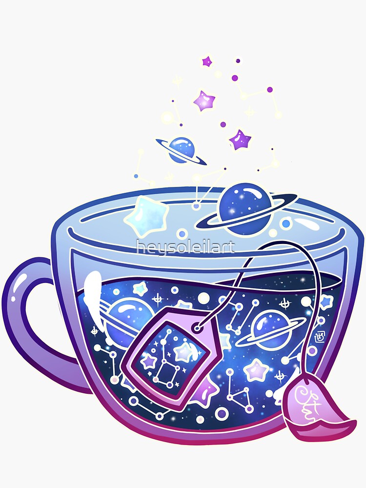 Teacup Cute Aesthetic Vinyl Sticker 