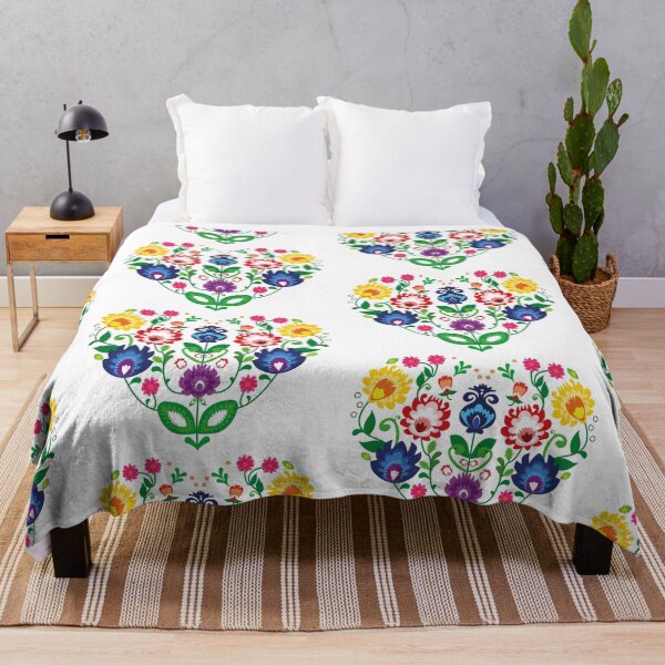 Item preview, Folk heart, beautiful polish folk motif - white designed and sold by FK-UK.