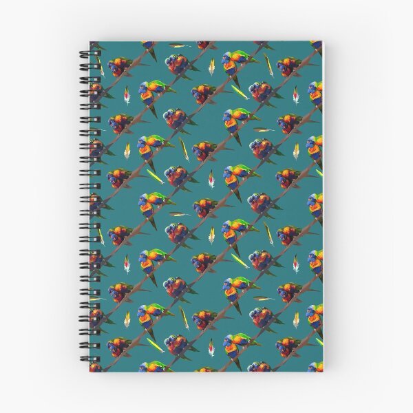 Item preview, Rainbow Lorikeet Pairs and Feathers designed and sold by Hodgepodge Bricolage.