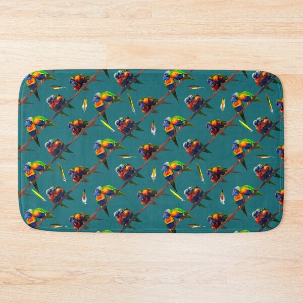 Item preview, Rainbow Lorikeet Pairs and Feathers designed and sold by Hodgepodge Bricolage.