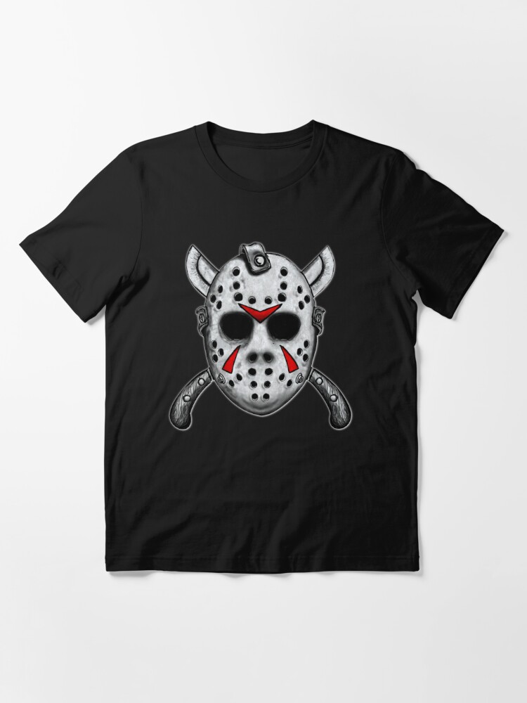 Friday the 13th Jason Mask Essential T-Shirt for Sale by ShayneoftheDead