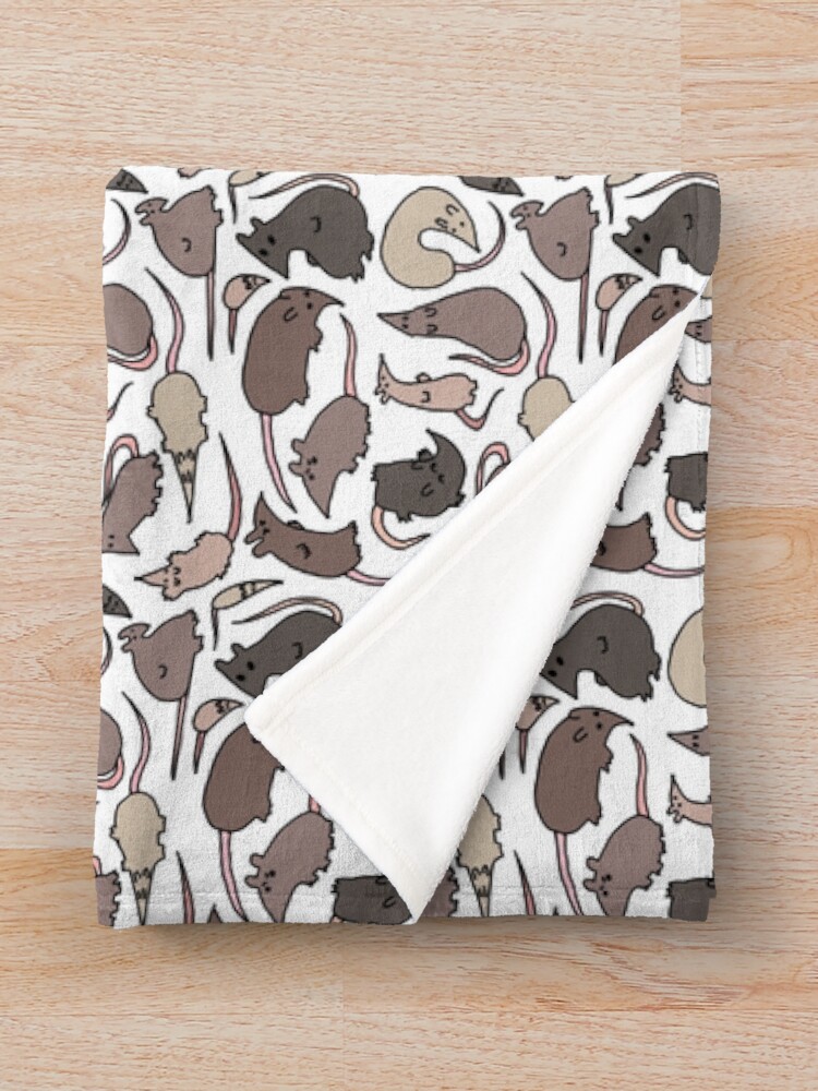 "Oh, rats!" Throw Blanket by graytgooglymoog Redbubble