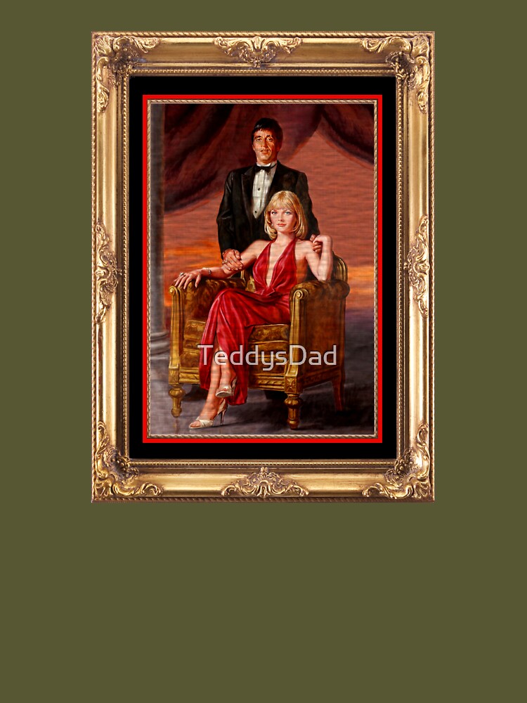 Scarface - Canvas Portrait of Tony & Elvira  Tote Bag for Sale by  TeddysDad