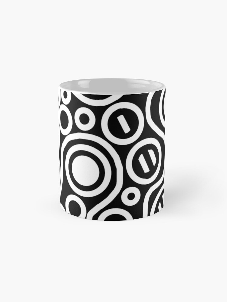 Alternate view of bLacK&wHitEciRCLes Coffee Mug