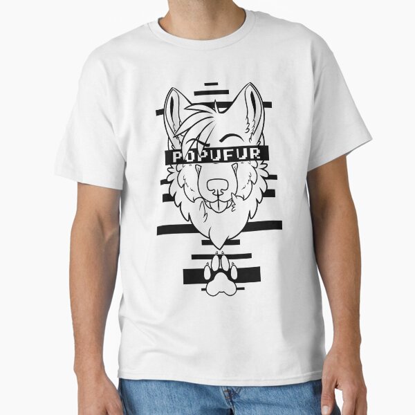 Item preview, POPUFUR -black text- designed and sold by 8Bit-Paws.
