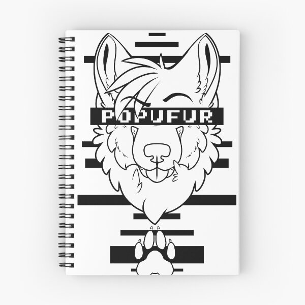 Item preview, POPUFUR -black text- designed and sold by 8Bit-Paws.