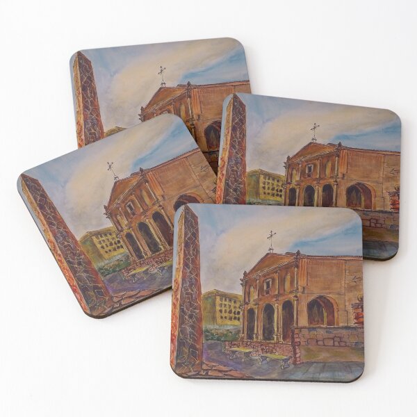 Item preview, Watercolor Sketch - Church of Santa Maria del Gesu` di Montesalvo. Enna, Sicily designed and sold by Igor Pozdnyakov.
