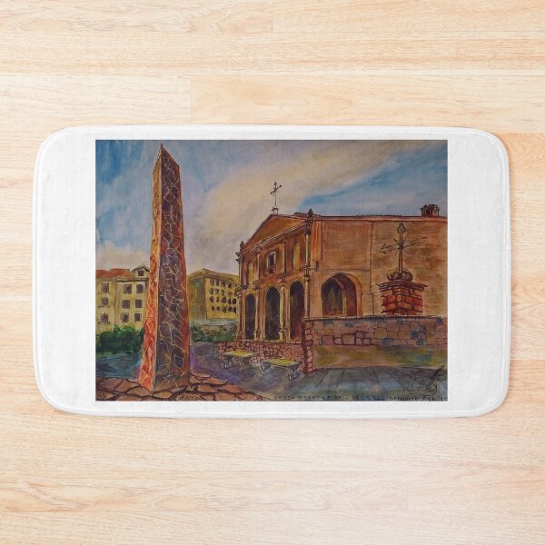 Item preview, Watercolor Sketch - Church of Santa Maria del Gesu` di Montesalvo. Enna, Sicily designed and sold by Igor Pozdnyakov.