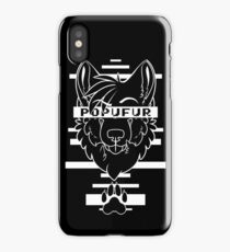 POPUFUR -white text- iPhone Case