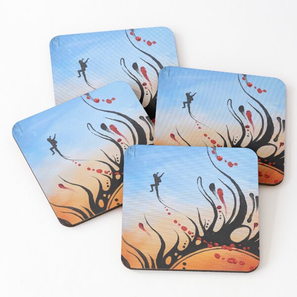 Item preview, Original Skydive Inspired Painting - Fly Free #1 designed and sold by ArtSaurus.