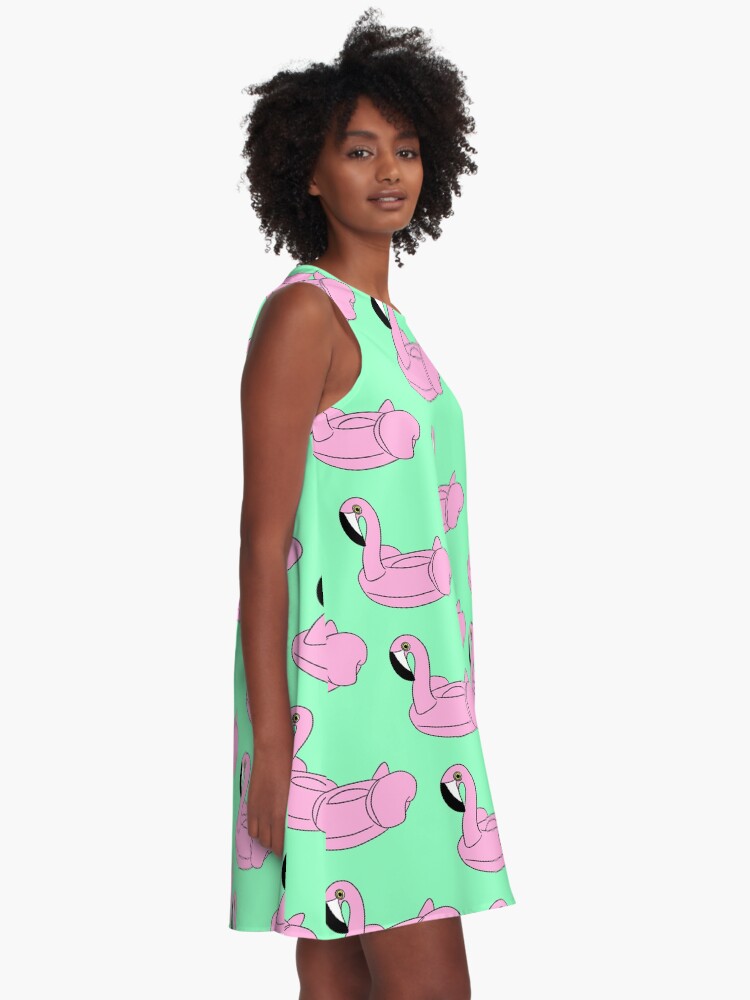 Alternate view of Flamingo Floatie A-Line Dress