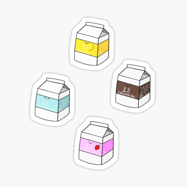 “Milk Carton Sticker Pack” Sticker by haileyngg | Redbubble