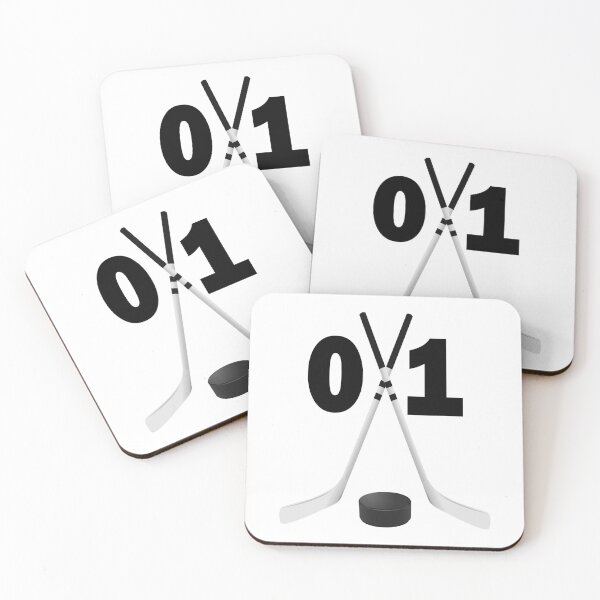 Item preview, Hockey number 01 - zero one with sticks and disc designed and sold by AllShirts21.