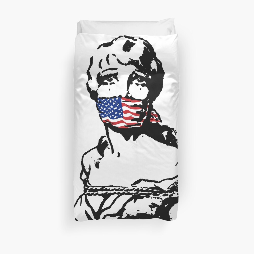 Freedom Of Speech USA Duvet Cover