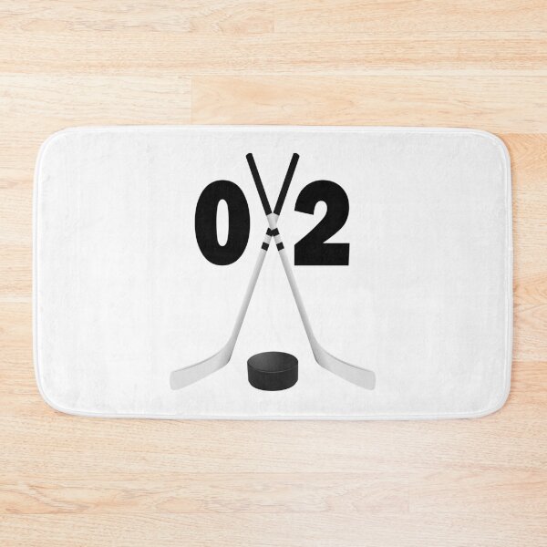 Item preview, Hockey number 02 - zero two with sticks and disc designed and sold by AllShirts21.