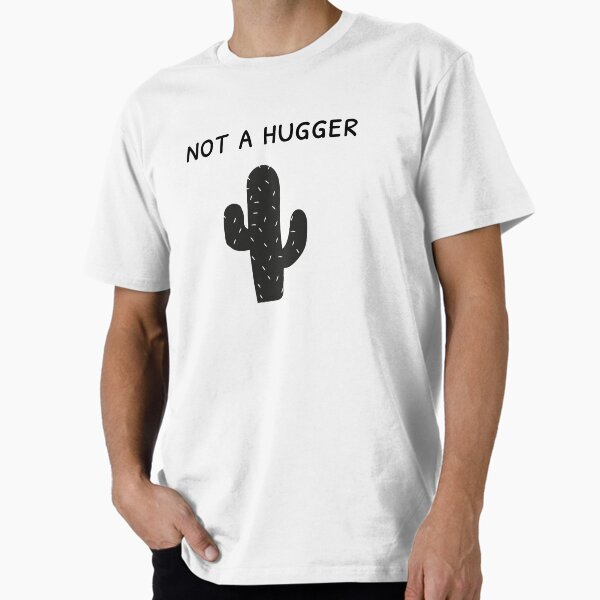 Item preview, Not a hugger doodle - cactus funny  designed and sold by Another Studio  Design.