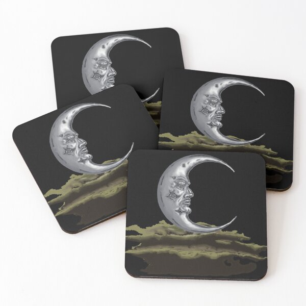 Item preview, Silver Moon Face 2 designed and sold by DarkHouseRules.
