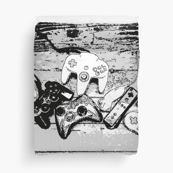 Collection de manettes - Joysticks collection Duvet Cover
