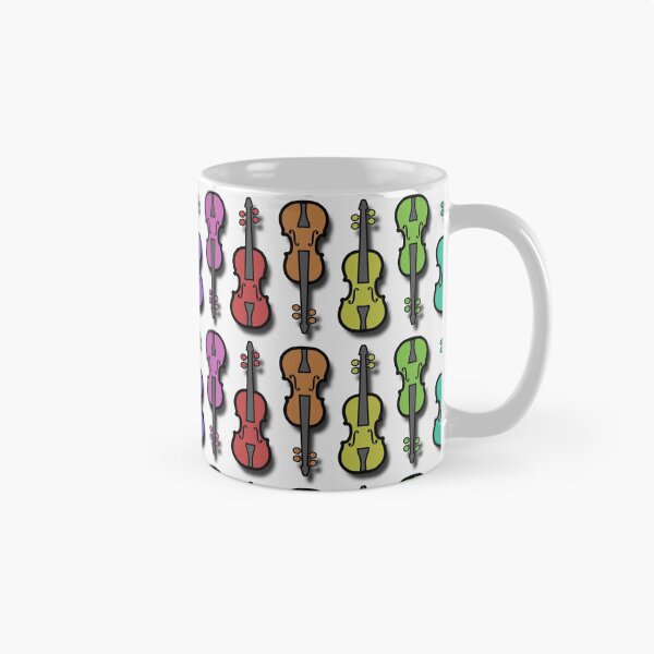 Artikelvorschau, Kinder-Zweierset Violine 3D Regenbogenmuster - Weiß entworfen und verkauft von Wizzles Emporium.