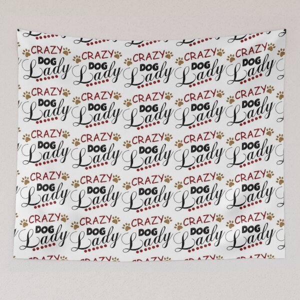 Item preview, Crazy Dog Lady print on stickers, apparel, decor,accessories, gifts.     designed and sold by lduke47.