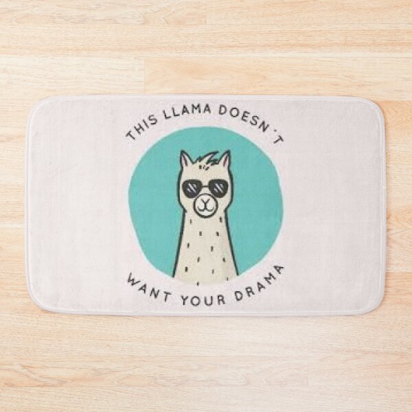 Item preview, No Drama Llama print on Apparel, Home Decor,Accessories stickers, https://lduke47.redbubble.com designed and sold by lduke47.