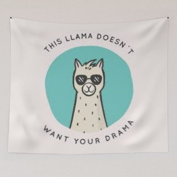 Item preview, Sin impresión Drama Llama en ropa, decoración del hogar, pegatinas de accesorios, https://lduke47.redbubble.com designed and sold by lduke47.