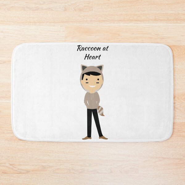 Item preview, Raccoon Person (Black Hair) designed and sold by GeographerDude.